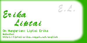 erika liptai business card